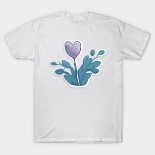 Crocuses and leaves T-Shirt